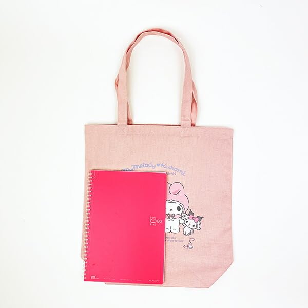 My Melody Kuromi 50th & 20th Anniversary Angel Tote Bag, Pink