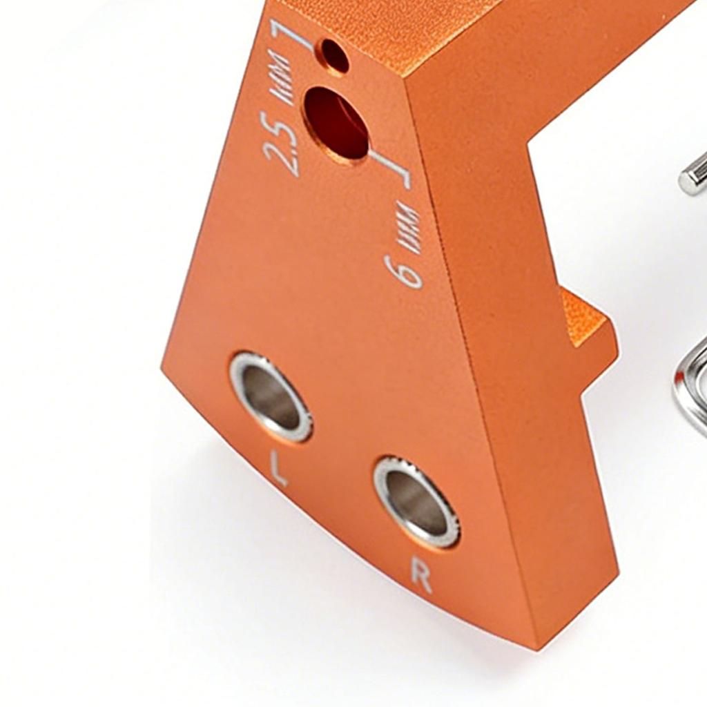 Undermount Drawer Slide Drilling Guide Kit Include Aluminum Alloy Angle Guide 6mm 2.5mm Brad Point Drill Bits Stop