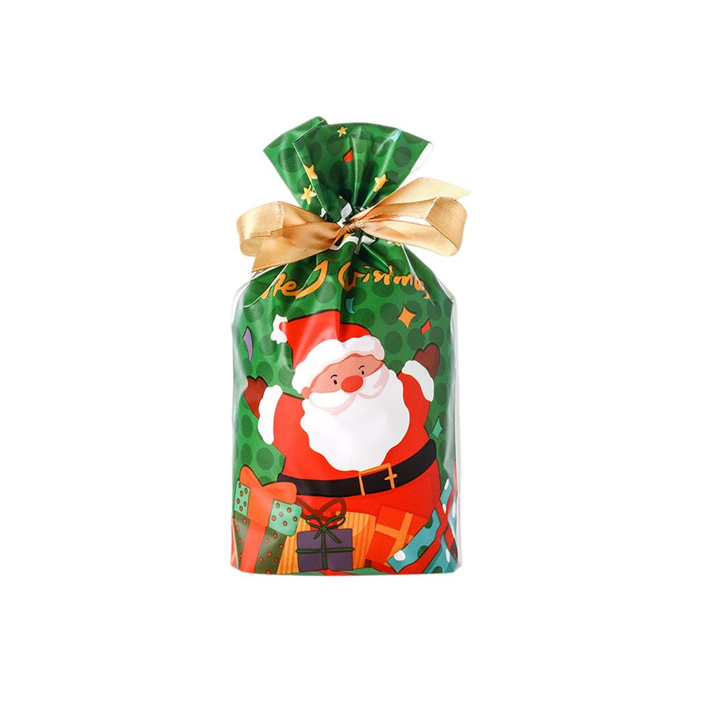 50 Pieces Christmas Drawstring Gift Bags Christmas Wrapping Bags Treats Christma S Party Pouch Sweet Candy Bags With Ribbon Ties