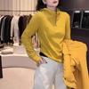 Women's High Neck Hooded Solid Sweatshirt - 2025 Spring/Autumn Fashion, Loose & Versatile Style