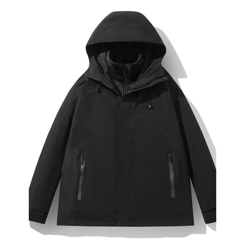 Autumn Jacket Couple Three-in-One Fleece Liner Windproof and Waterproof Mountaineering Outdoor Sports Travel Jacket
