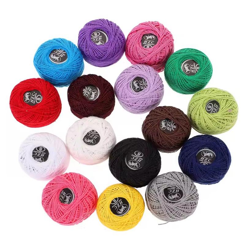 Embroidery Thread Set 16 Colors Cross Stitch Wool Cotton Thread DIY Color Hand-sewn Lace Embroidery Thread