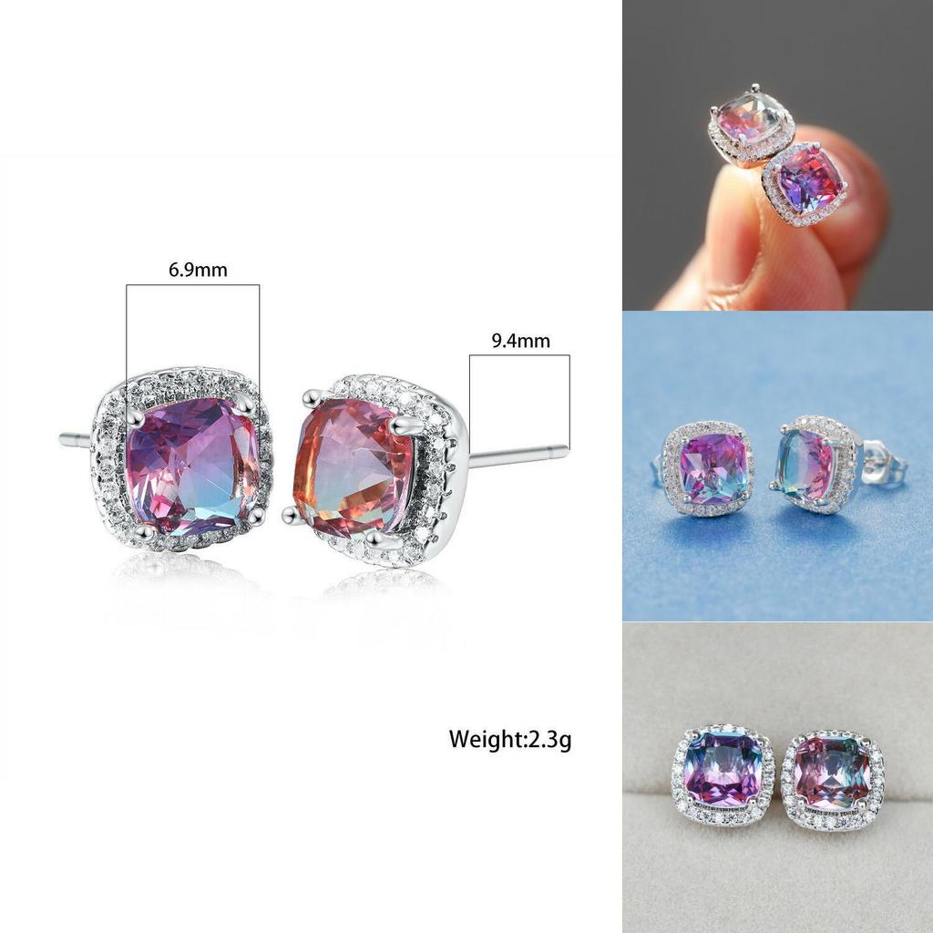 Unique Geometric Ear Jewelry With White Zirconia For Party Or Casual Wear