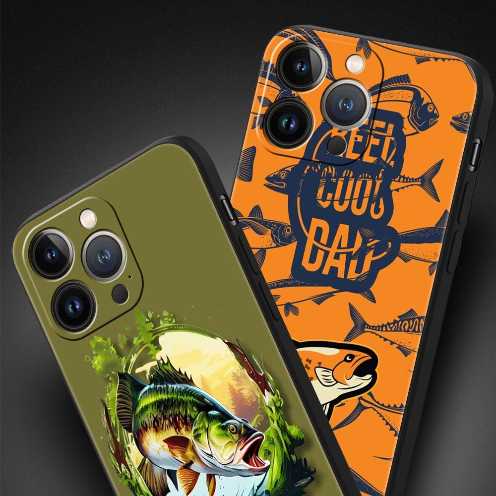 Hunting Fishing Man Phone Case Cover for iPhone 17 16 15 14 13 12 11 Pro Max 17 Air Plus Shockproof Soft TPU Shell Fundas Capas