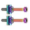 2pcs M5x40mm Ti Alloy Bike Seat Post Fixing Bolts Bike Seatpost Screws Cycling Accessories for Bike Seat Tube Colorful