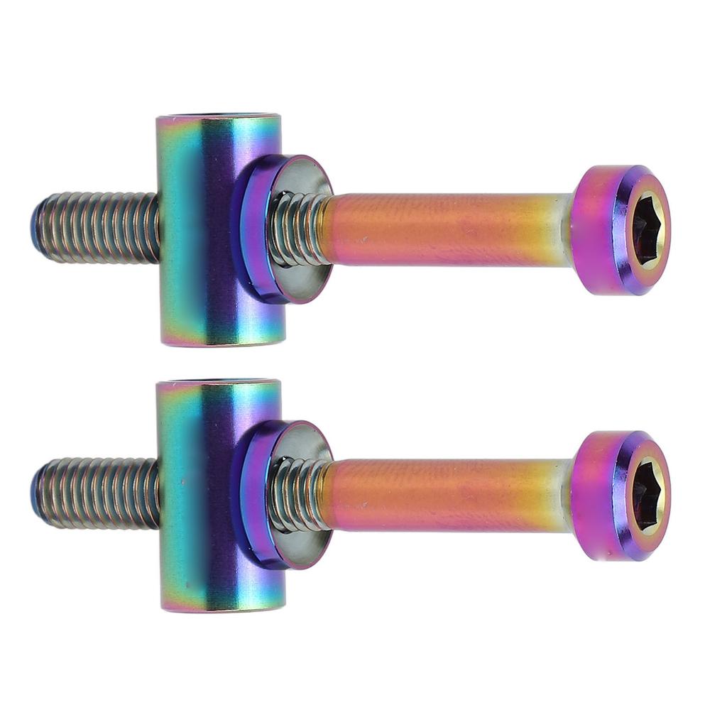2pcs M5x40mm Ti Alloy Bike Seat Post Fixing Bolts Bike Seatpost Screws Cycling Accessories for Bike Seat Tube Colorful