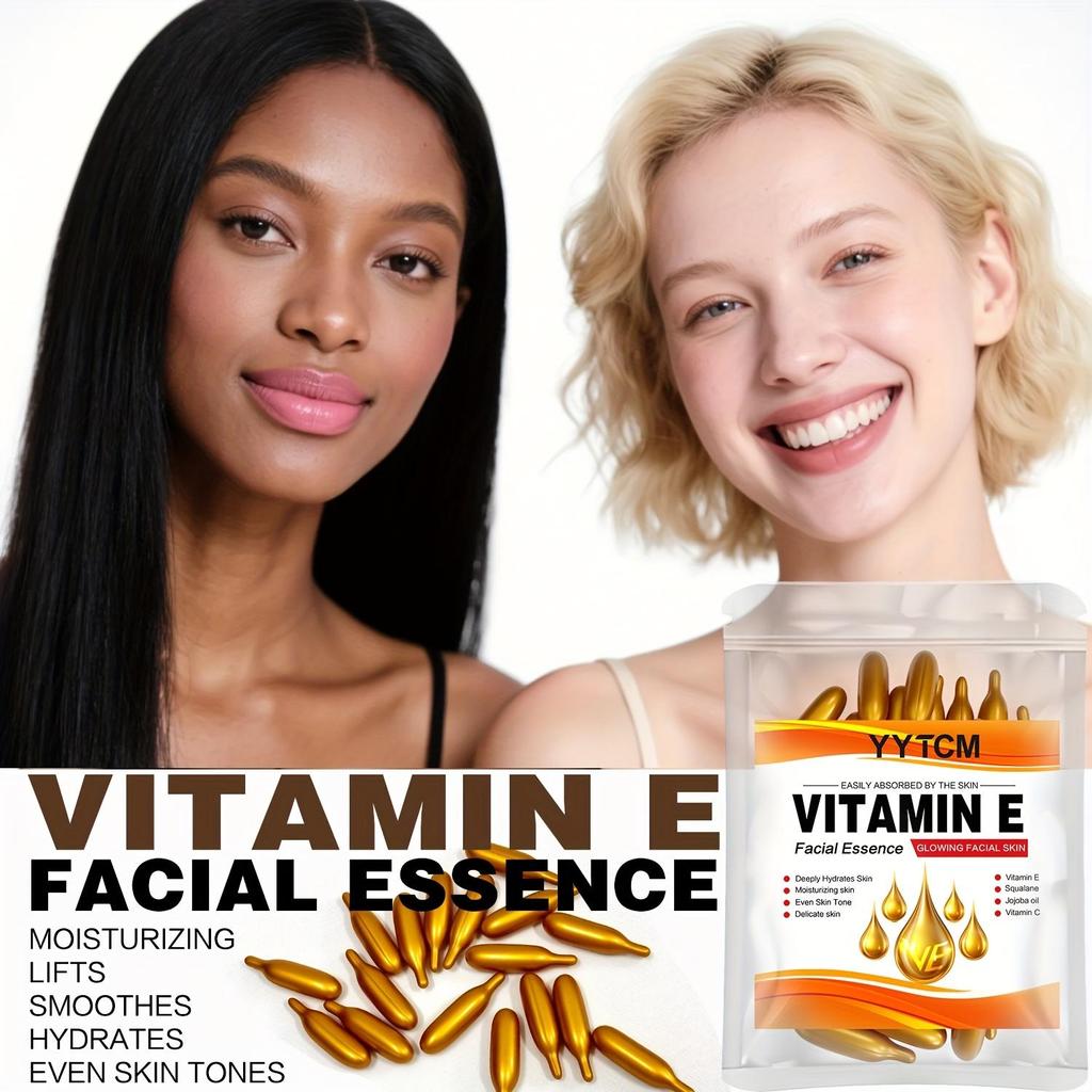 Vitamin E deep moisturizing capsule essence, deep moisturizing and brightening skin essence (0.4gx30 capsules)/bag -1 bag