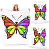 Dazzle ColorfullyButterfly Blanket Soft Warm Flannel Throw Blanket Cover for Bed Living room Picnic Travel Home Couch