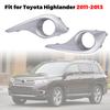 For Toyota Highlander 2011~2013 Foglight Cover Car Fog Lamp Shell Vent Replacement Auto Front Bumper Grille Driving Lamp Cover