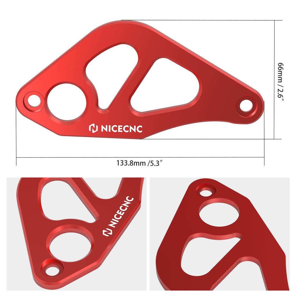 NICECNC Aluminium Rear Brake Caliper Guard For Honda XR650R XR 650R 650 R 2000-2007 CR125R CR250R CR 125R 250R 1997-2001 2000