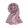 Women's Solid Color Pearlescent Satin Imitation Silk Long Scarf New Monochrome Satin Scarf Women's YW Versatile