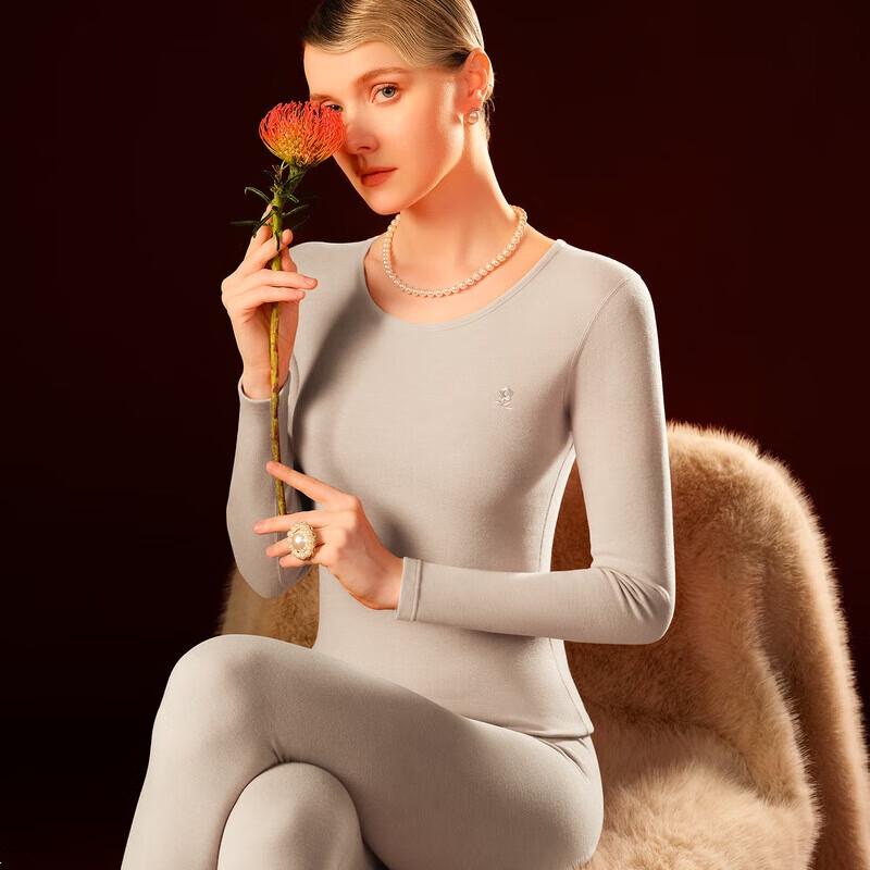 

Женский термокомплект из кашемира и шелка Mengtejiao XL