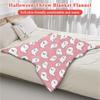 Halloween Throw Blanket Soft Lightweight Flannel Horror Gothic Blankets