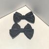 1Pc Silk Bow Shoe Clip Charms, Elegant Bow Decor Buckle for Perforated Hole Slippers Women Shoe Accessories