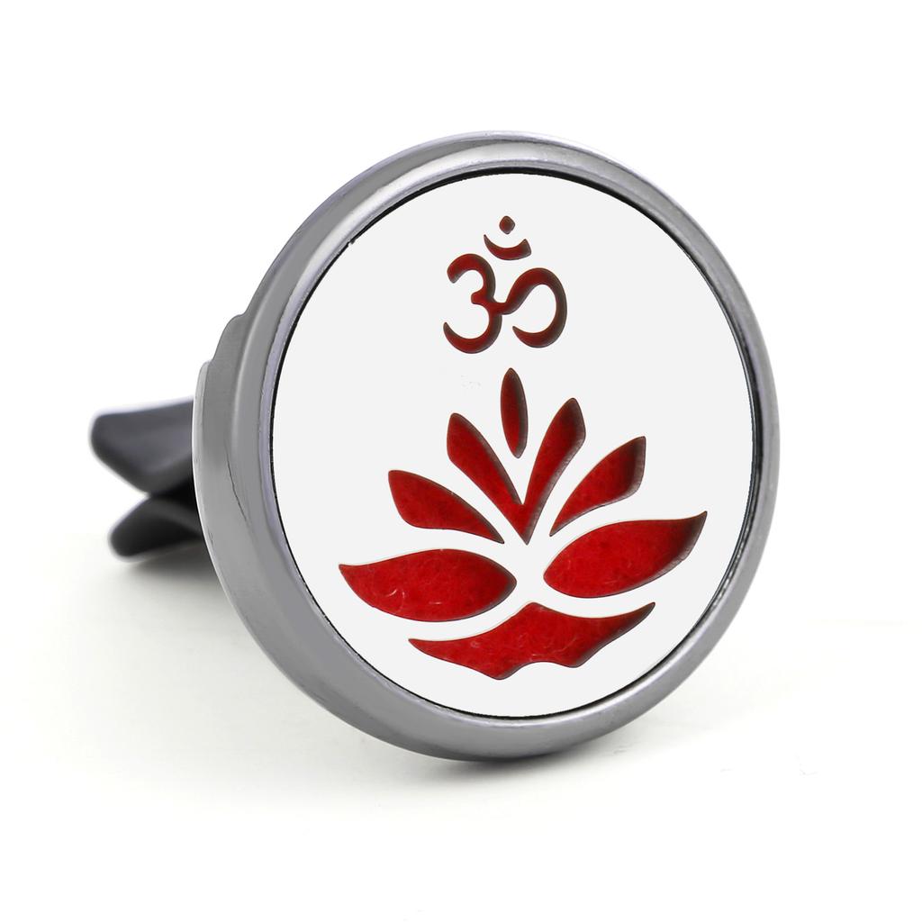 1pc Refillable Car Air Freshener Perfume Diffuser Clip, Auto Air Vent Car Interior Car Aromatherapy Diffuser With 10pcs Pads