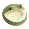 Green   Cat Bed Washable Non Slip Waterproofing Bottom Comfortable Cute Dog Kitten Sping Bed for Home