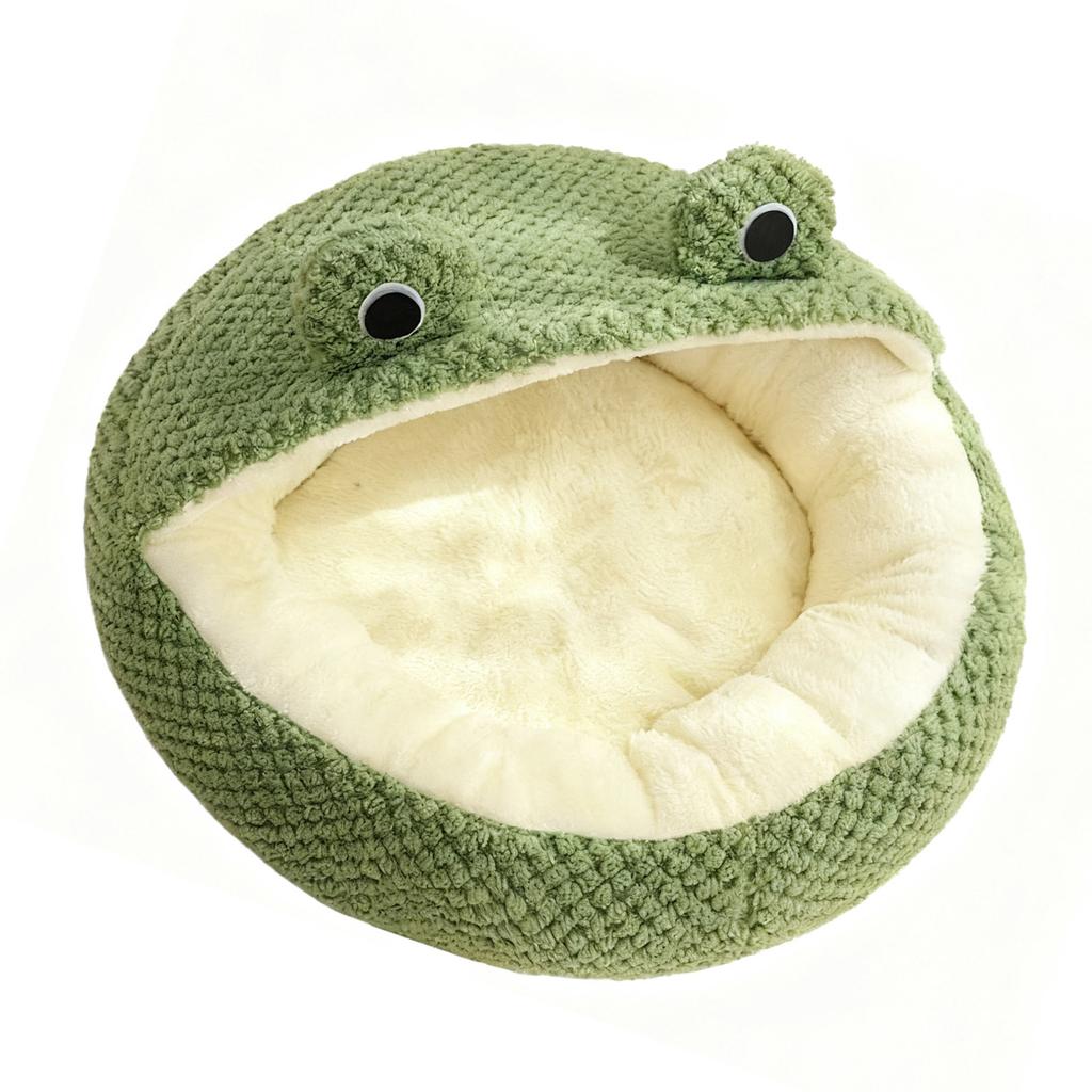 Green Cat Bed Washable Non Slip Waterproofing Bottom Comfortable Cute Dog Kitten Sping Bed for Home
