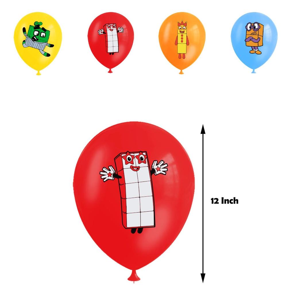 Numberblocks Narozeniny Narozeninová Postava VŠE NEJLEPŠÍ K NAROZENINÁM Dort Narozeninový Dárek Dekorace, Dekorace, Balónky, Banner, Topper, Samolepky, Děti, Chlapci,