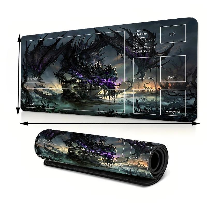 Playmat mouse Game Play Mat for card game Trading Card Inked Game Playmats with Storage Bag Smooth Rubber Surface Battle Game 800x300x2mm