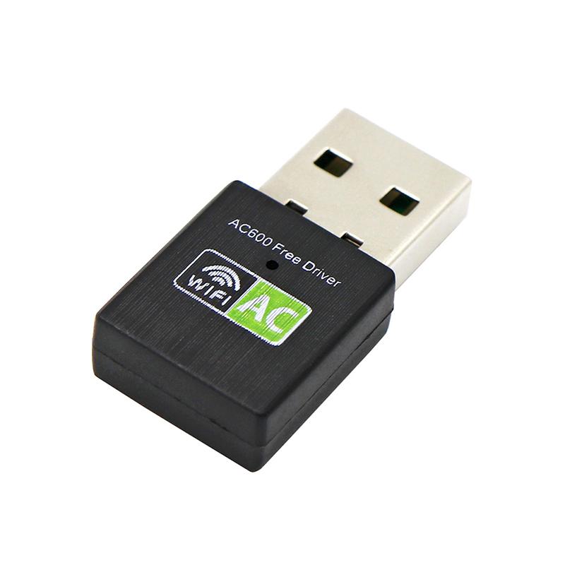 Adaptateur Wifi USB sans pilote 600Mbps Adaptateur Wi-Fi 5Ghz Antenne USB Ethernet PC Adaptateur Wi-Fi Dongle Wifi Lan Récepteur Wifi AC