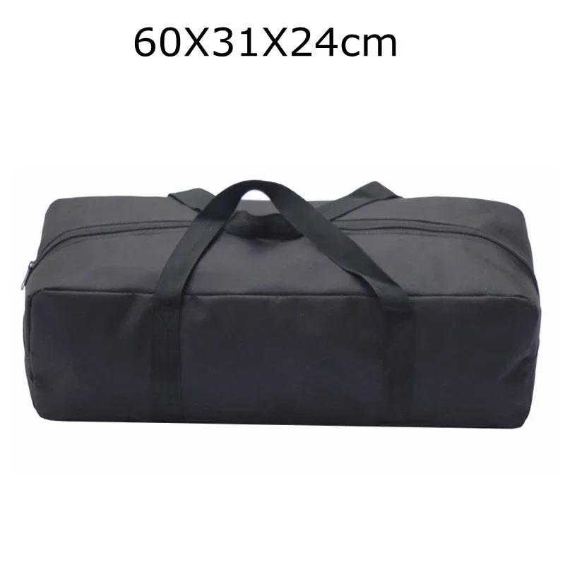 Outdoor Camping Stan Storage Bag 600D Oxford Black Camping Turistika Piknik Nosná taška Rybářský prut Stan Hůl rozšířený a zesílený