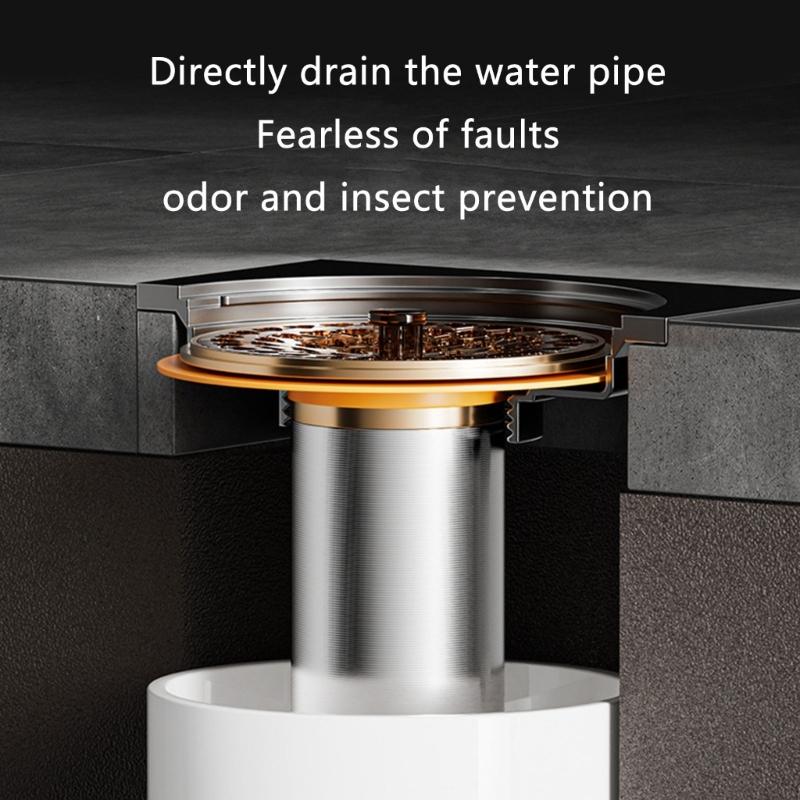 Extended Floor Drain Cores Antiodor Drainer Shower Strainer Cover AntiBlocking Round Floor Strainer Hair Catcher