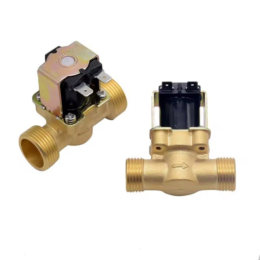 3/4” 1/2” Electric Solenoid Magnetic Valve DC 24V AC 220V DC12V Normally Closed Brass Inlet Solenoid Valve Water Valves