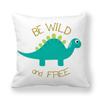 Cute Funny Dinosaurs Cartoon Print Children Pillow Cover Hot Kids Room Decorative Cushion Cover Modern Simple Sofa Throw Pillows