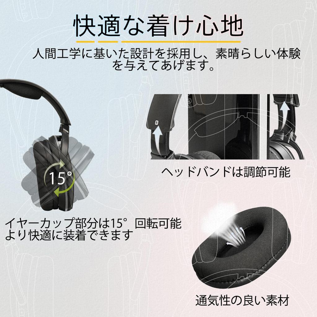 Retekess TA007 Sluchátka pro hovory Nabíjecí dok Žádný audio konektor a Nabíjí se s Velká Lehká a Sluchátka pro Vhodné pro Seniory TV,