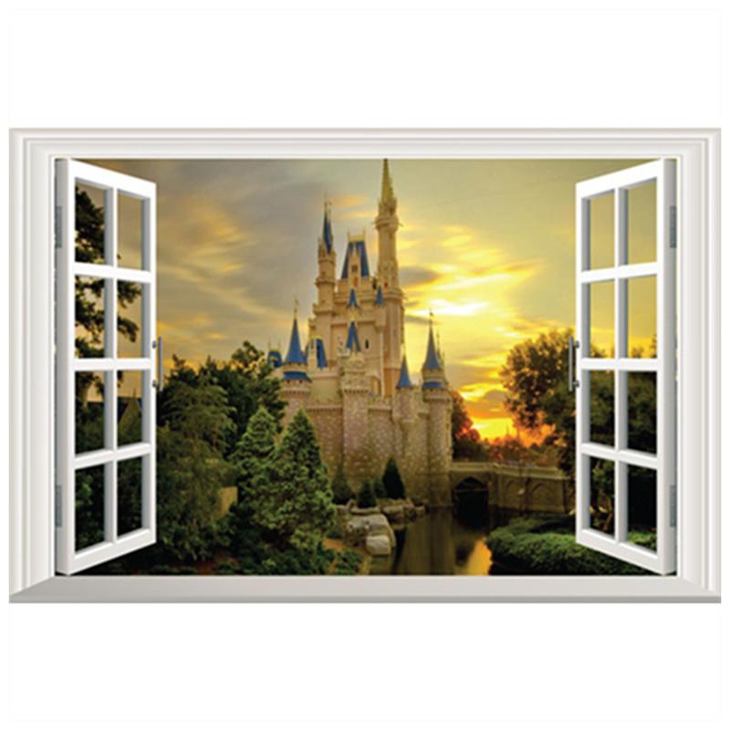Multiple Styles City Landscape Mural For Home Decoration Aesthetic Rooms Window Art Tower Of London View Vinyl Wall Stickers