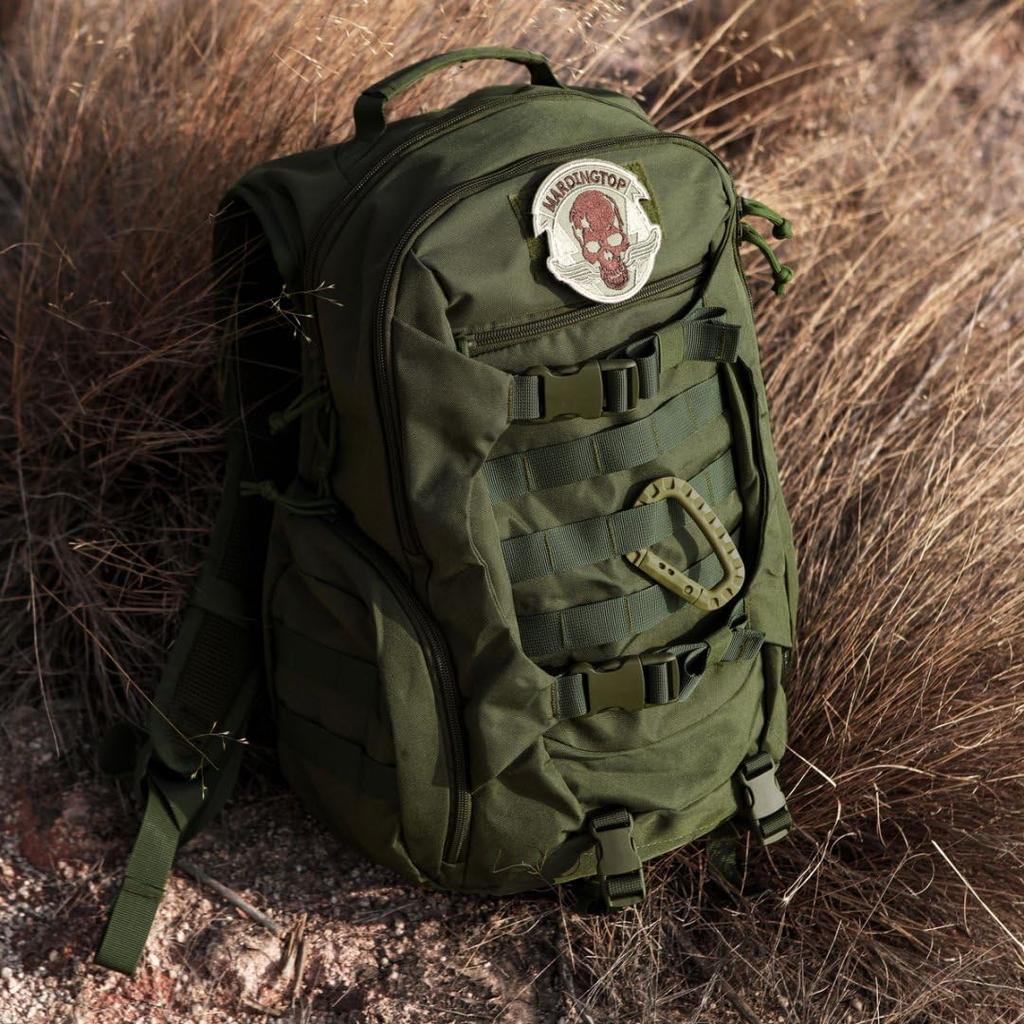 [Marding Top] Sac à dos militaire tactique 35 L pour escalade, camping, randonnée, voyage, plein air, compatible Molle, vert armée