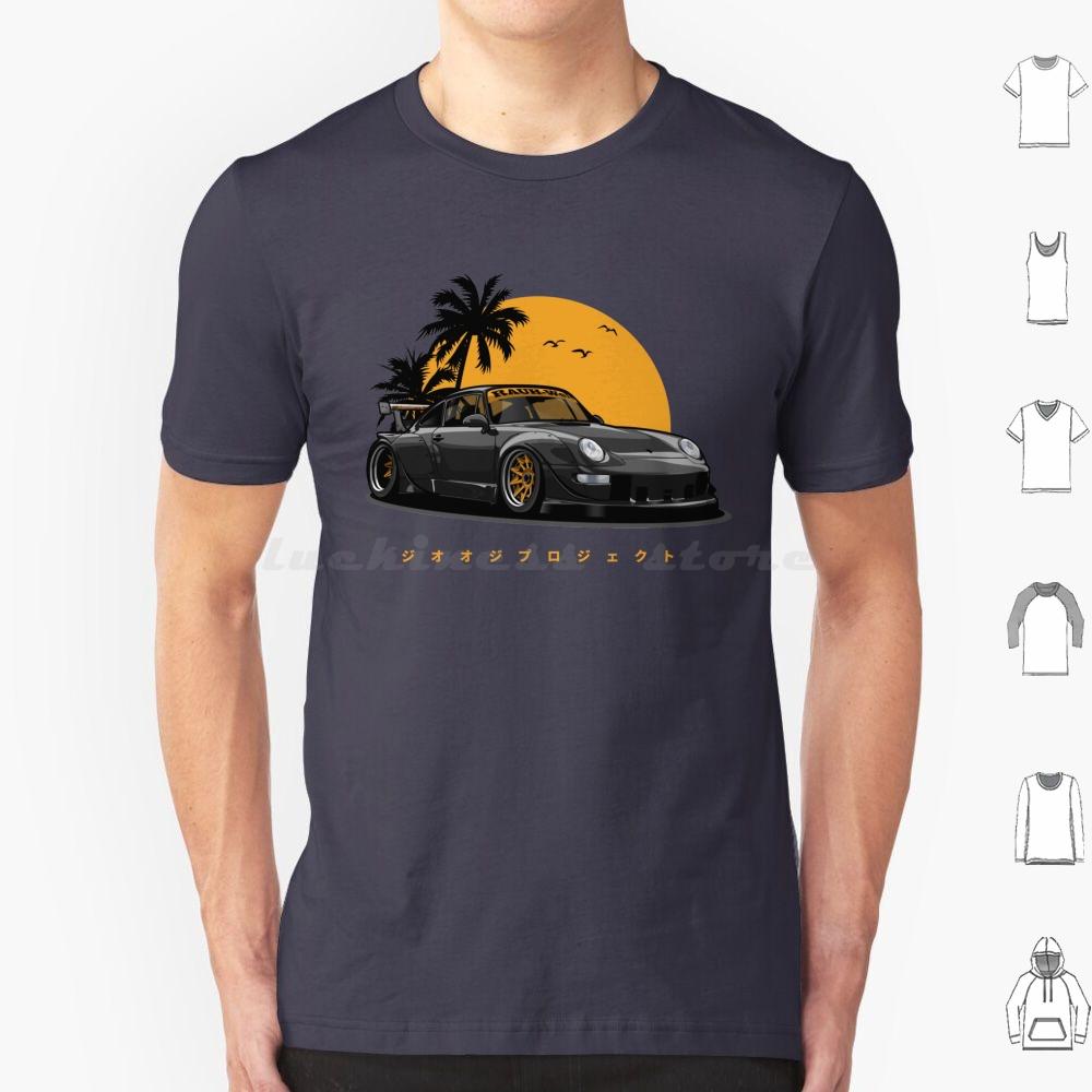 Rwb 993 Special Color Edition BlackGold Exclusive T Shirt 6xl Cotton Cool Tee Automotive Car Vehicle Sports Fast Speed