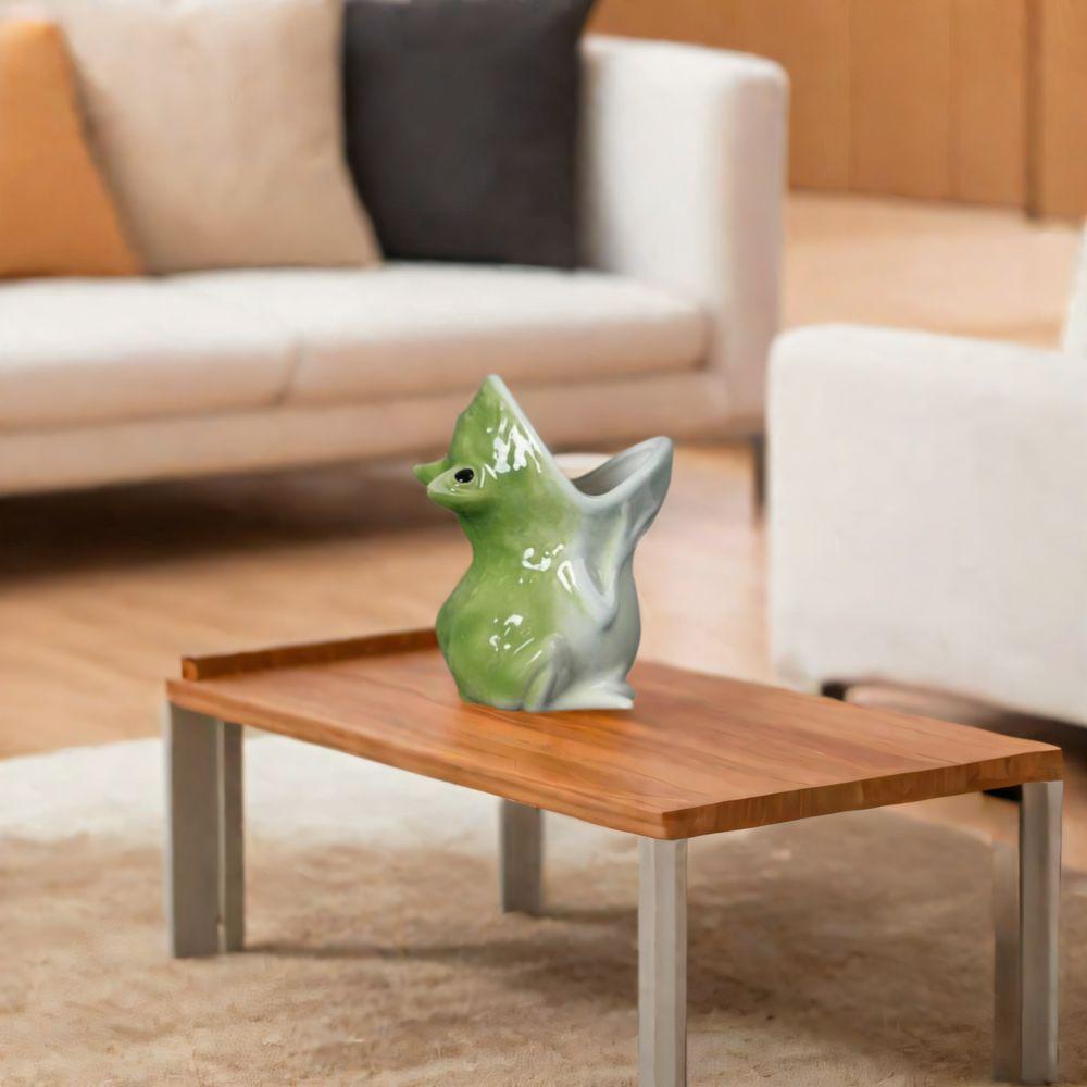 Handicraft Animal Succulent Flowerpot Decorative Frog Candlestick Stand  Outdoor