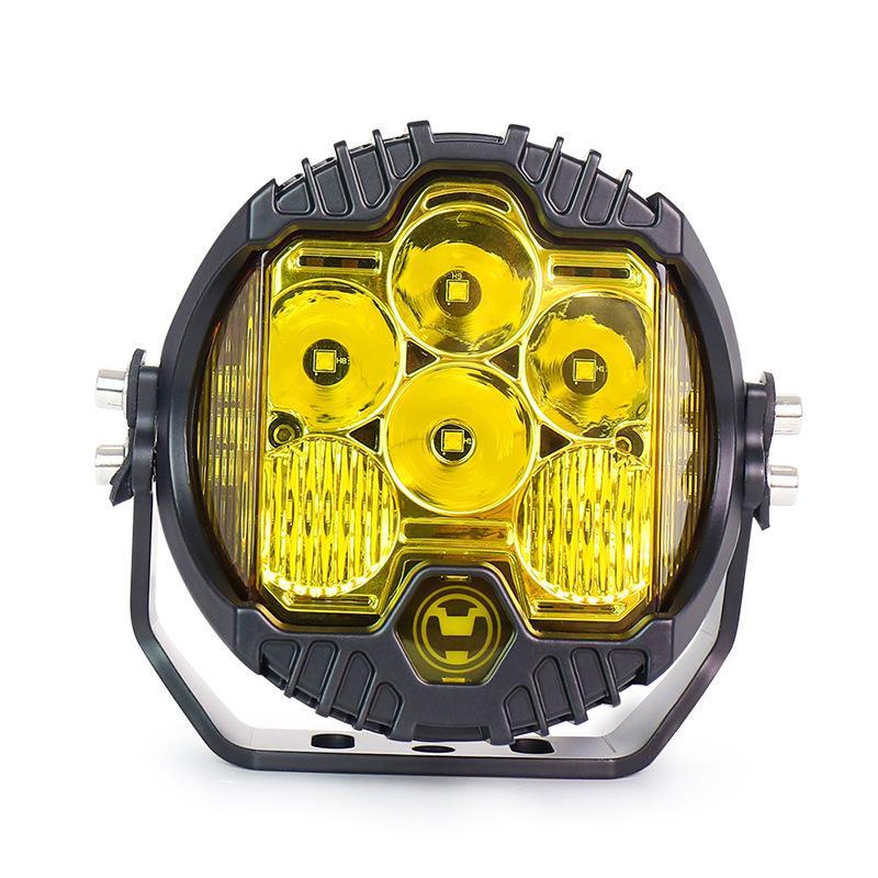 

1 шт. ходовые огни для бездорожья, фара для вождения, 5 дюймов, боковой светодиодный фонарь, фары, прожекторы DRL для авто Lada ATV 6 светодиодов жёлтый