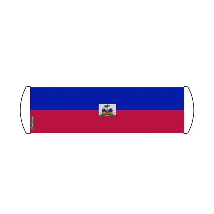 Drapeau - Multicolore - Haïti - 17 x 50 cm - Polyester - Imperméable