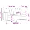 Vidaxl 2-Seater Sofa With Cushions, Cream, 140 Cm, Fabric