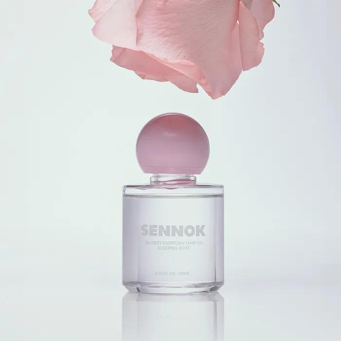 Glossy Everyday Hair Oil Sleeping Rose 60ML + [Free] Sennok Body & Hair Care 4 Types (7mlX4)