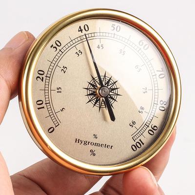 ABS Outdoor Temperature Meter Precise Measurement For Outdoor Activities Barometer Humidity Meter Gold+Hygrometer