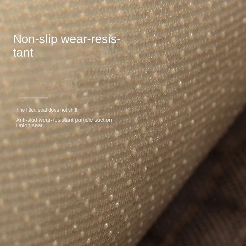 Universalgröße Anti-Rutsch-Autositzbezug Autositz Vordersitzschutzkissen Leinenstoff Autozubehör Keine Rückenlehne