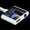2 in 1 Dual-Port 3.5mm Jack Headphone Adapter Charge Cable for iPhone X/8/7
