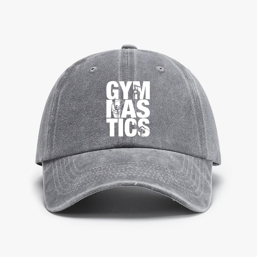 Funny Gymnastics sportsUnisex Hat Printing Graphic Vintage Soft Top Denim Baseball Cap Summer Unisex Women Golf Gymnast Rhythmic Hats