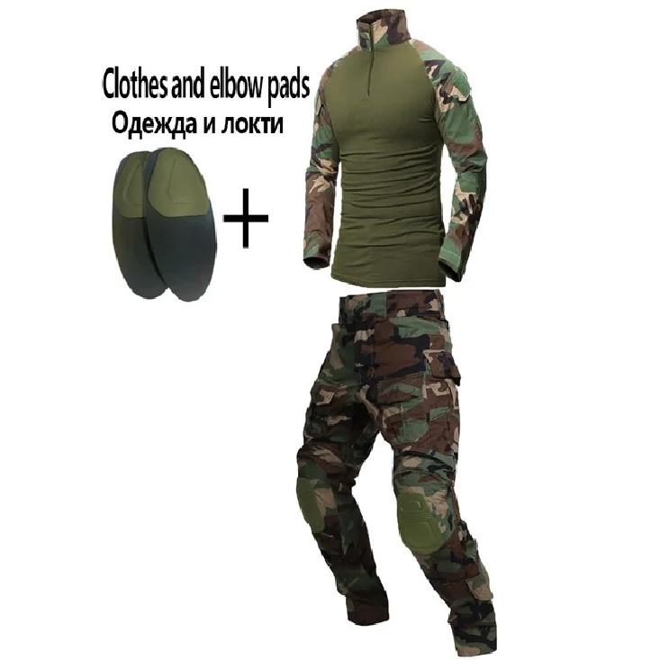 Militäruniform Camo Taktischer Multicam Anzug Herren Airsoft Kampf Paintball Kampf Wanderhemd Cargohose Scharfschützen Jagdbekleidung