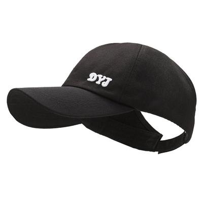 Letní nový styl prodyšná dutá baseballová čepice pro ženy, kterou lze zavázat do vysokého culíku a ukázat tak tvář, malý sluneční klobouk pro ženy