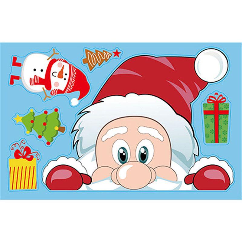 Window Christmas Merry Glass Stickers Decal New Year Kids Home Room Decoration