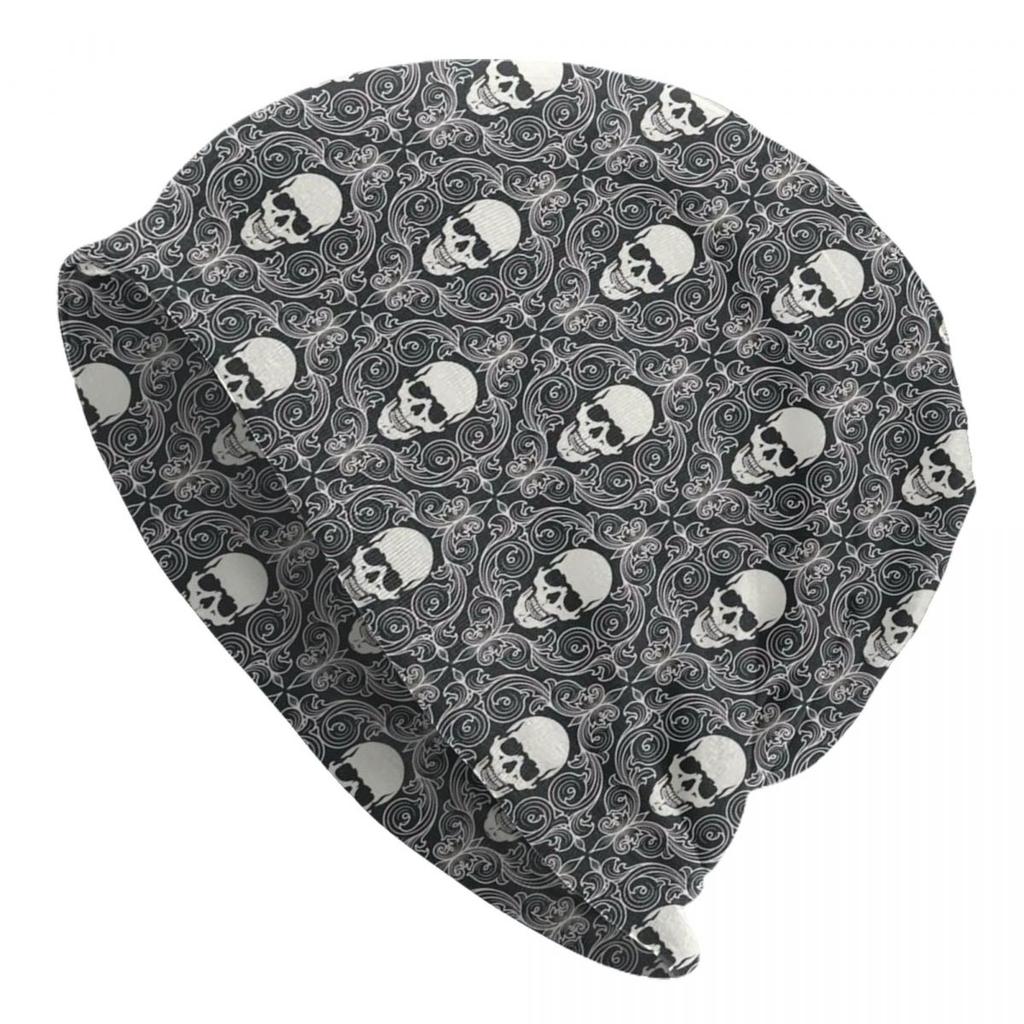 Horror Gothic Skeleton Death Skull Skullies Beanies Caps For Unisex Women Unisex Street Winter Warm Knitted Hat Adult Bonnet Hats
