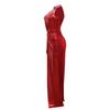 Sleeveless High Slit Solid Color Press Drill Dress Fashion Evening Gown Women's Long Dress Women's Dress