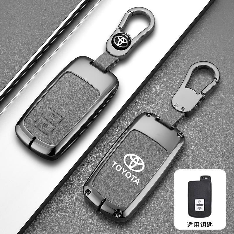 DOUIPE1 Car Smart Remote Key Case Cover Bag For Toyota Corolla Camry RAV4 Highlander Auris CHR Avalon Land Cruiser Keychain Accessories