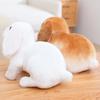 Enorme mini juguete de simulación de perro y conejo, lindo animal suave, muñeco de simulación, regalo de cumpleaños de Pascua, juguete para niños, decoración de dormitorio