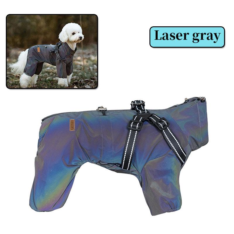 Dog Raincoat with Harness - Adjustable Waterproof Reflective Jacket for Small Dogs (Outdoor Protection for Chihuahua & Yorkie)
