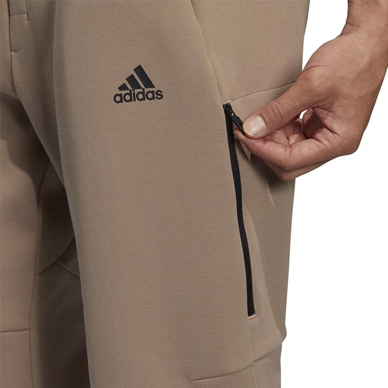 adidas Knitted Sweatpants Men's Khaki Moderate Cuffed Pants HN8992
